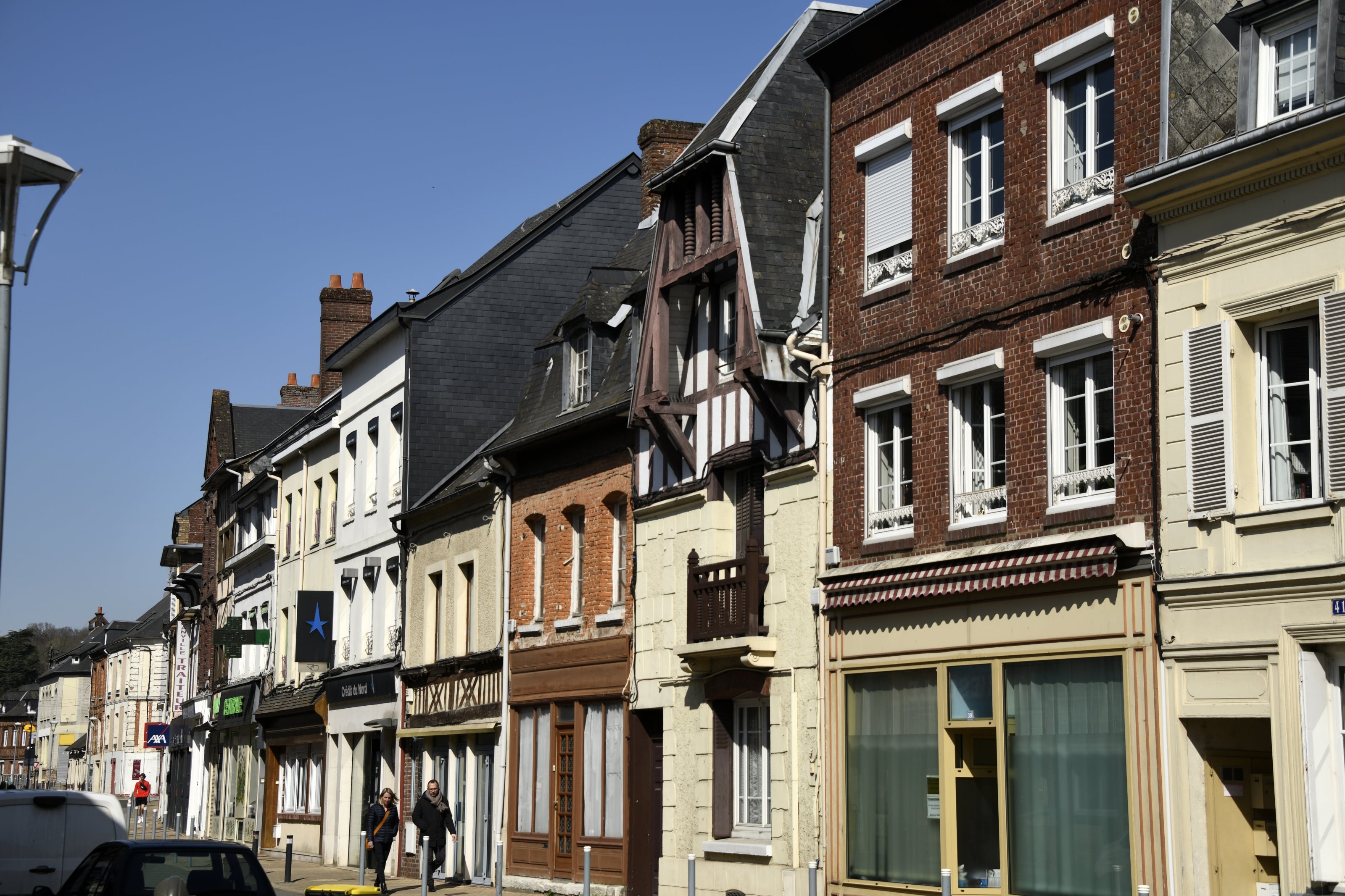 Le centre ville de Pavilly