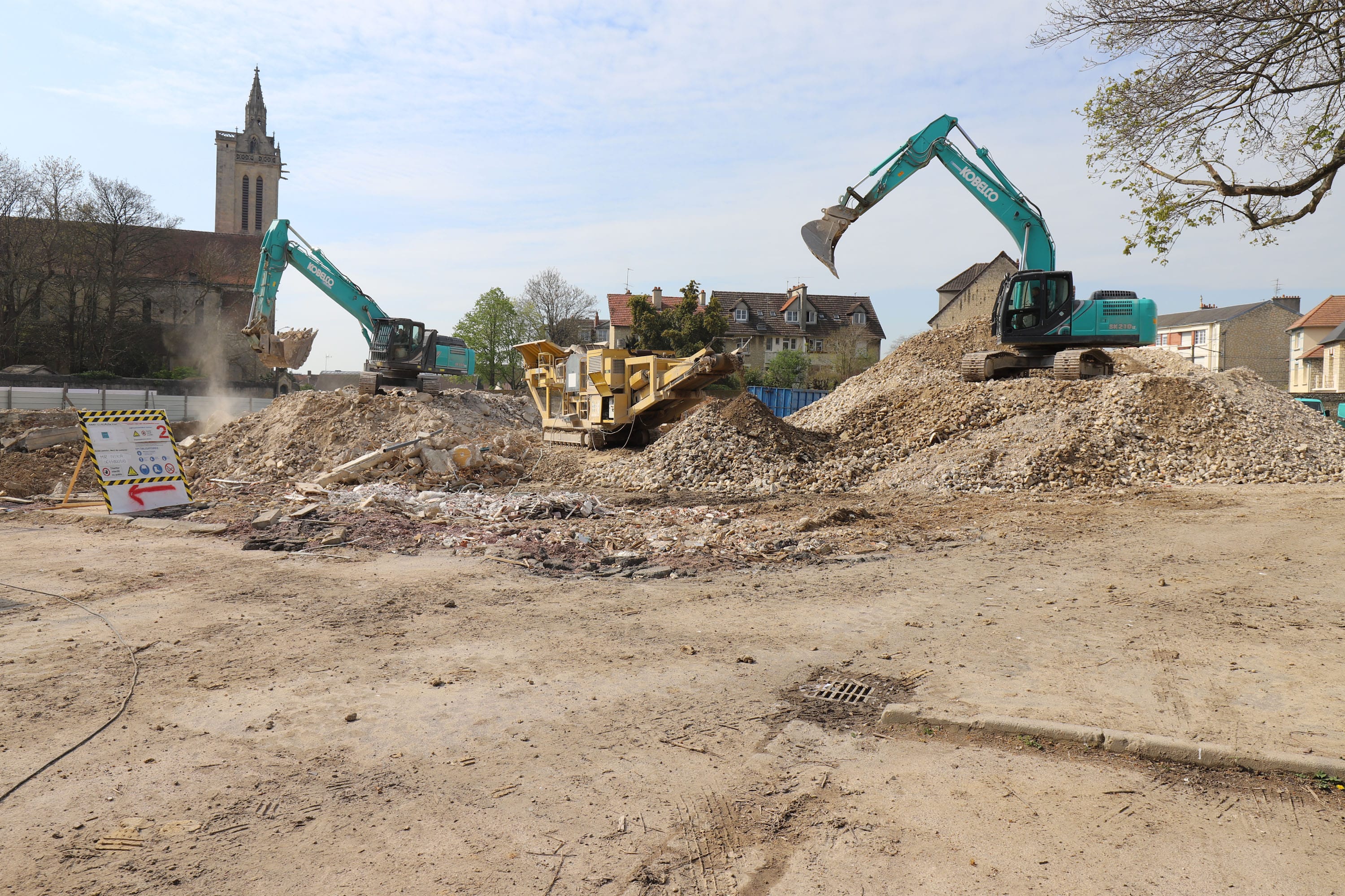 Chantier du programme Elixir à Caen