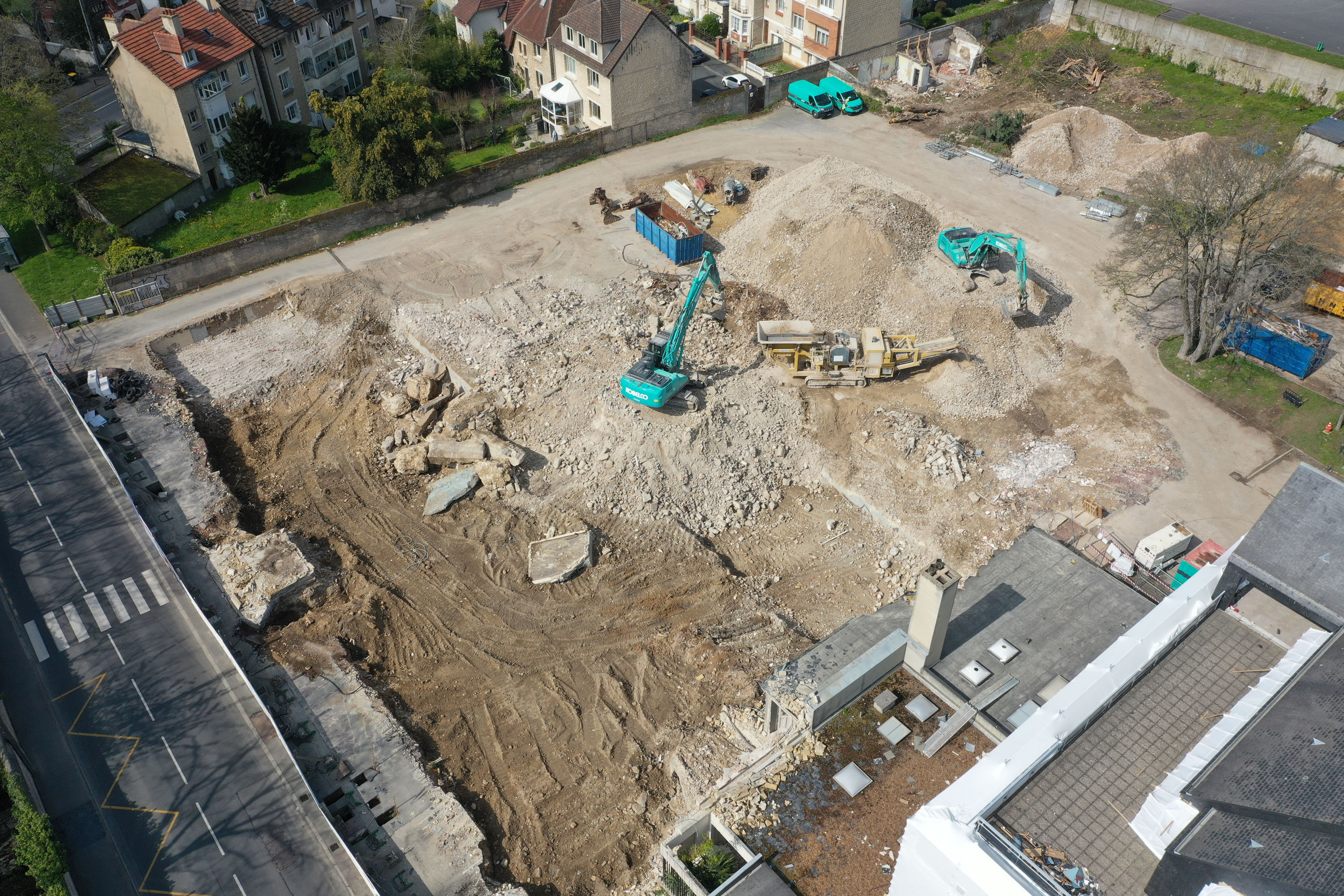 Chantier du programme Elixir à Caen