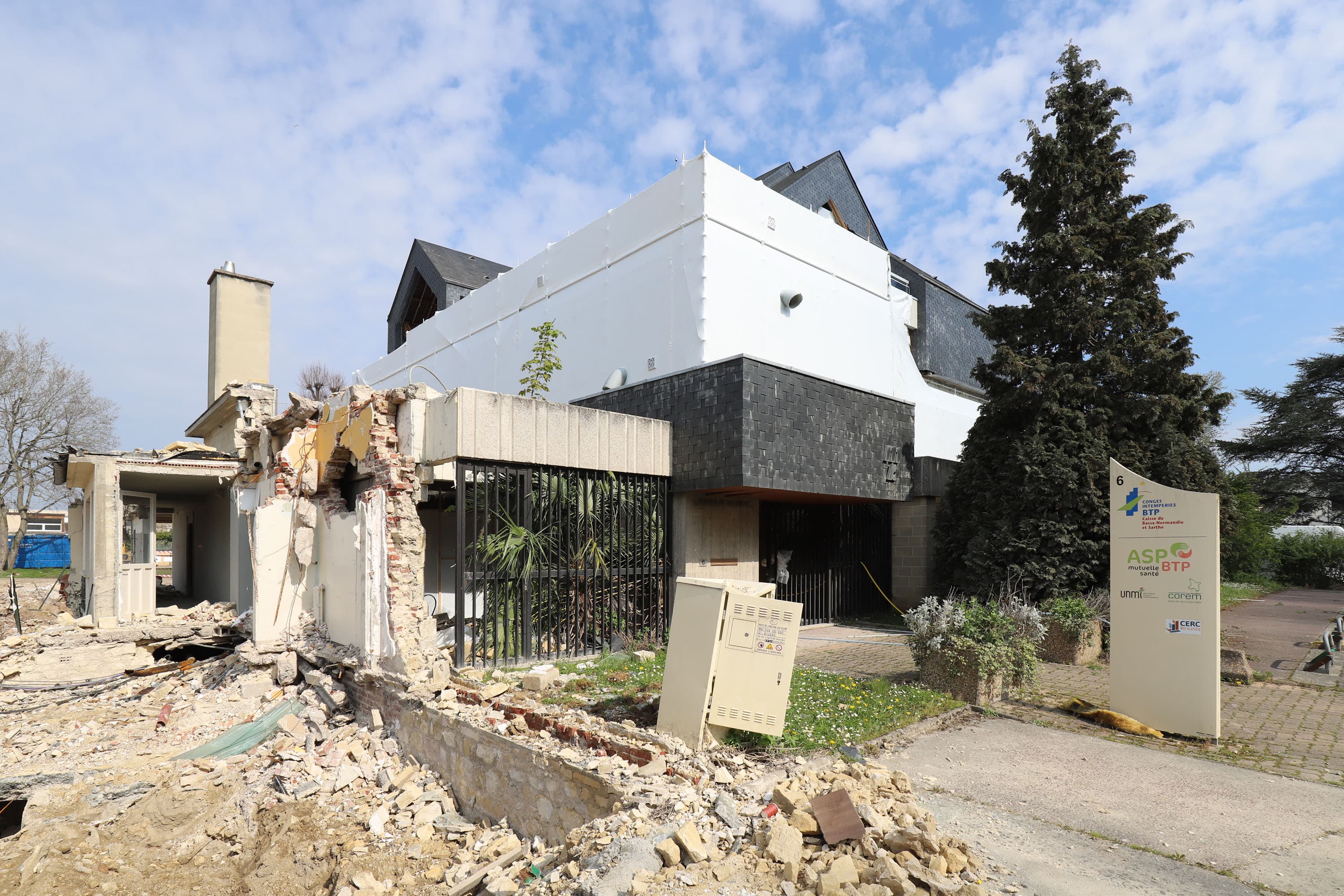 Chantier du programme Elixir à Caen