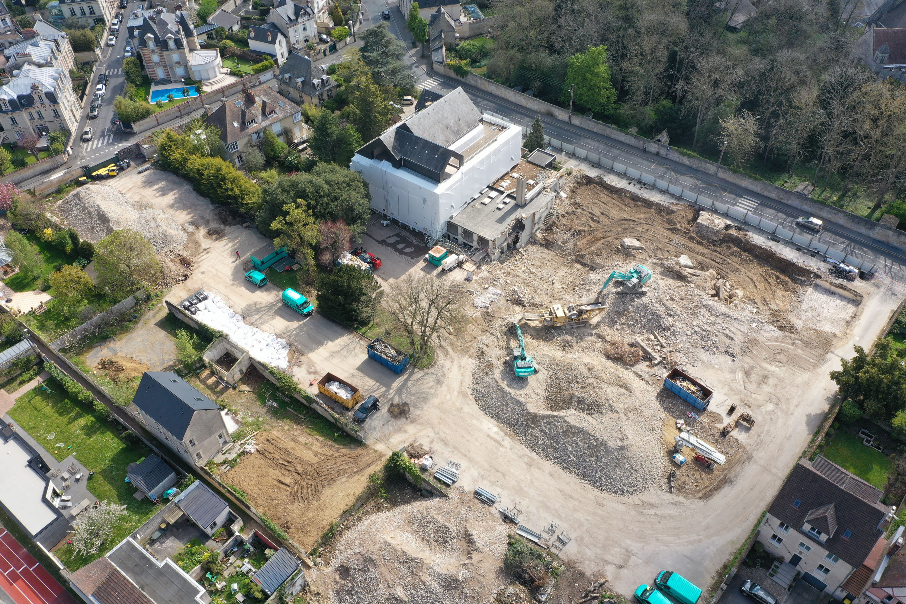 Chantier du programme Elixir à Caen