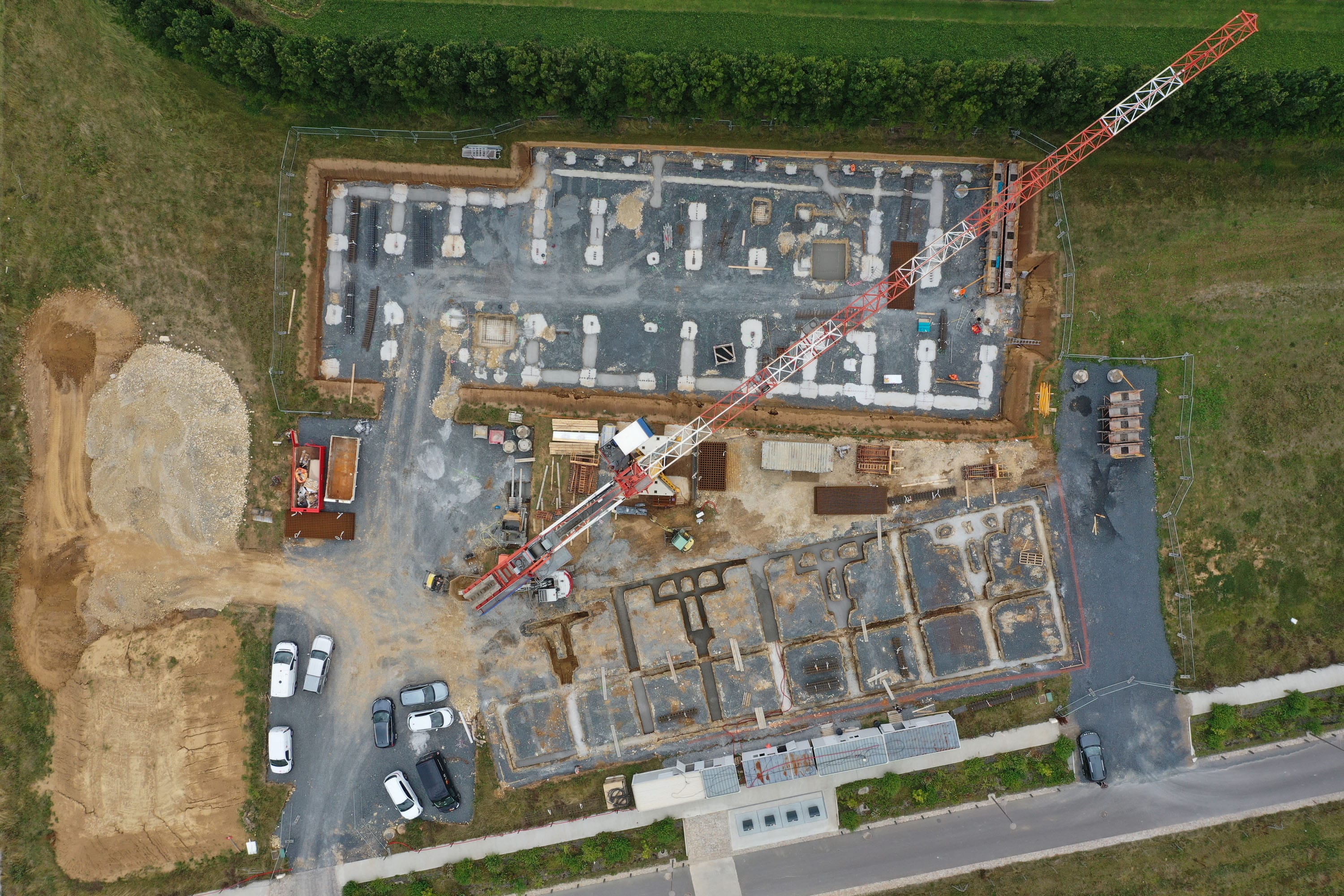Les travaux de la résidence Opaline vu du ciel