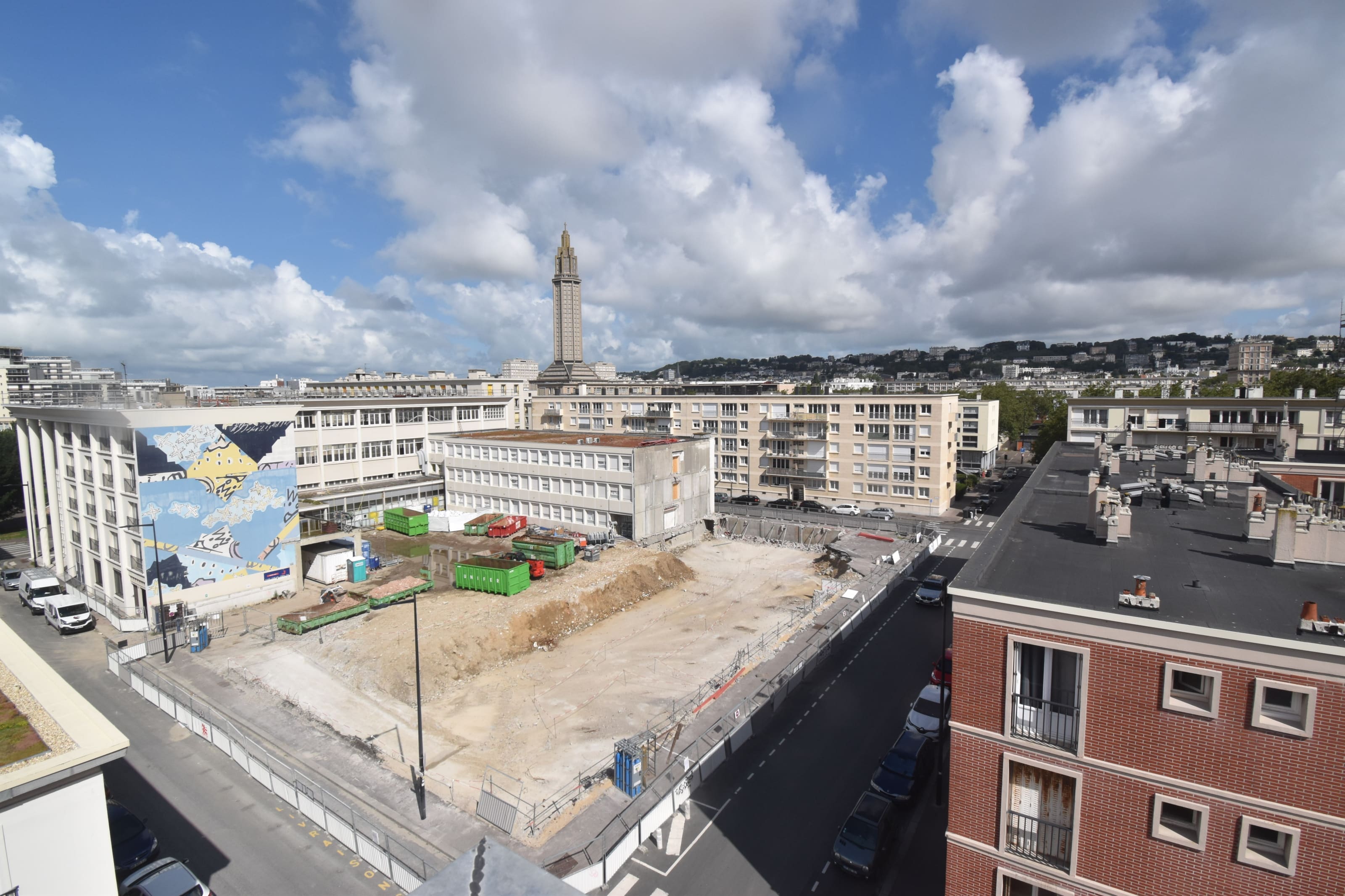 Photo de l'avancée des travaux de Scènes de vie provenant d'un timelapse
