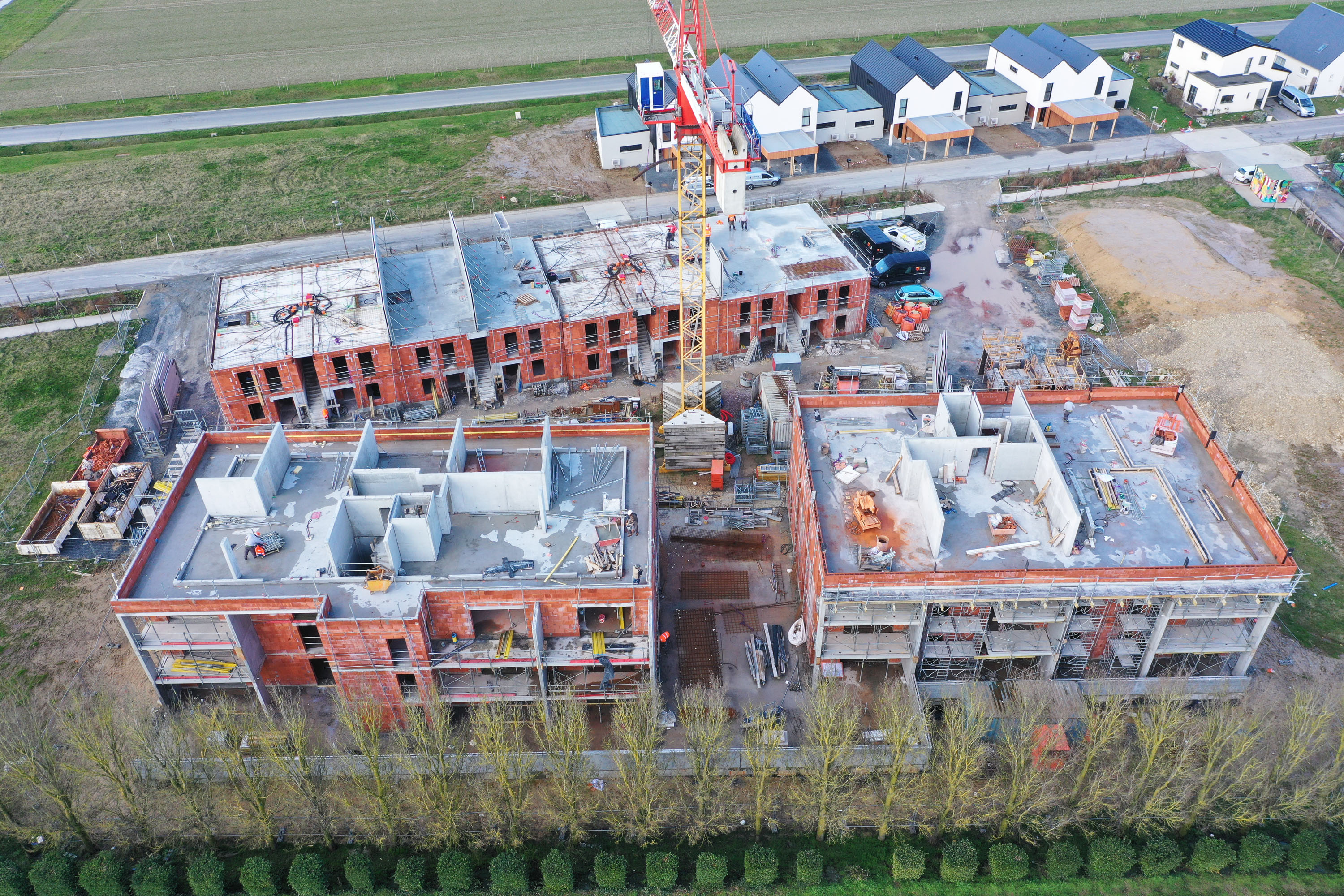 Avancée des travaux de la résidence Opaline à Douvres la Délivrande
