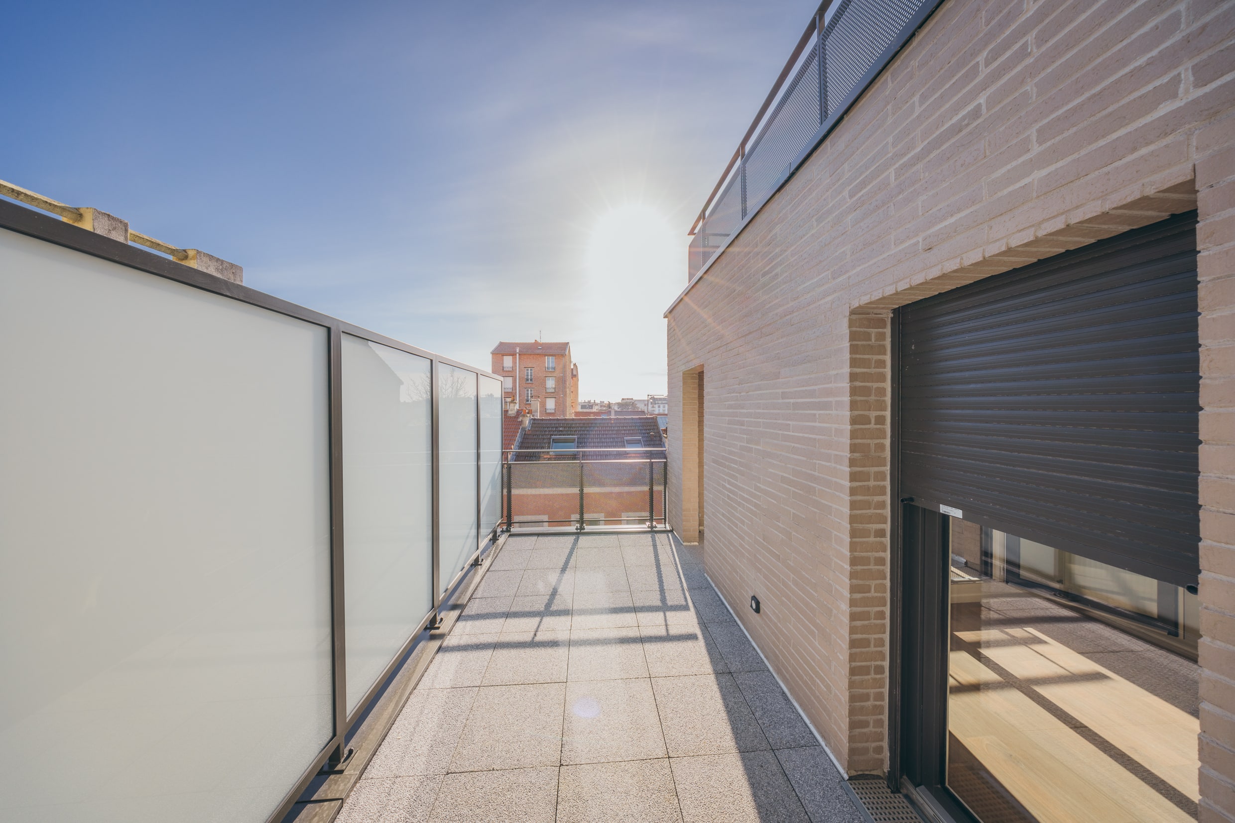 Photo d'une terrasse de la résidence Kléber à Montreuil