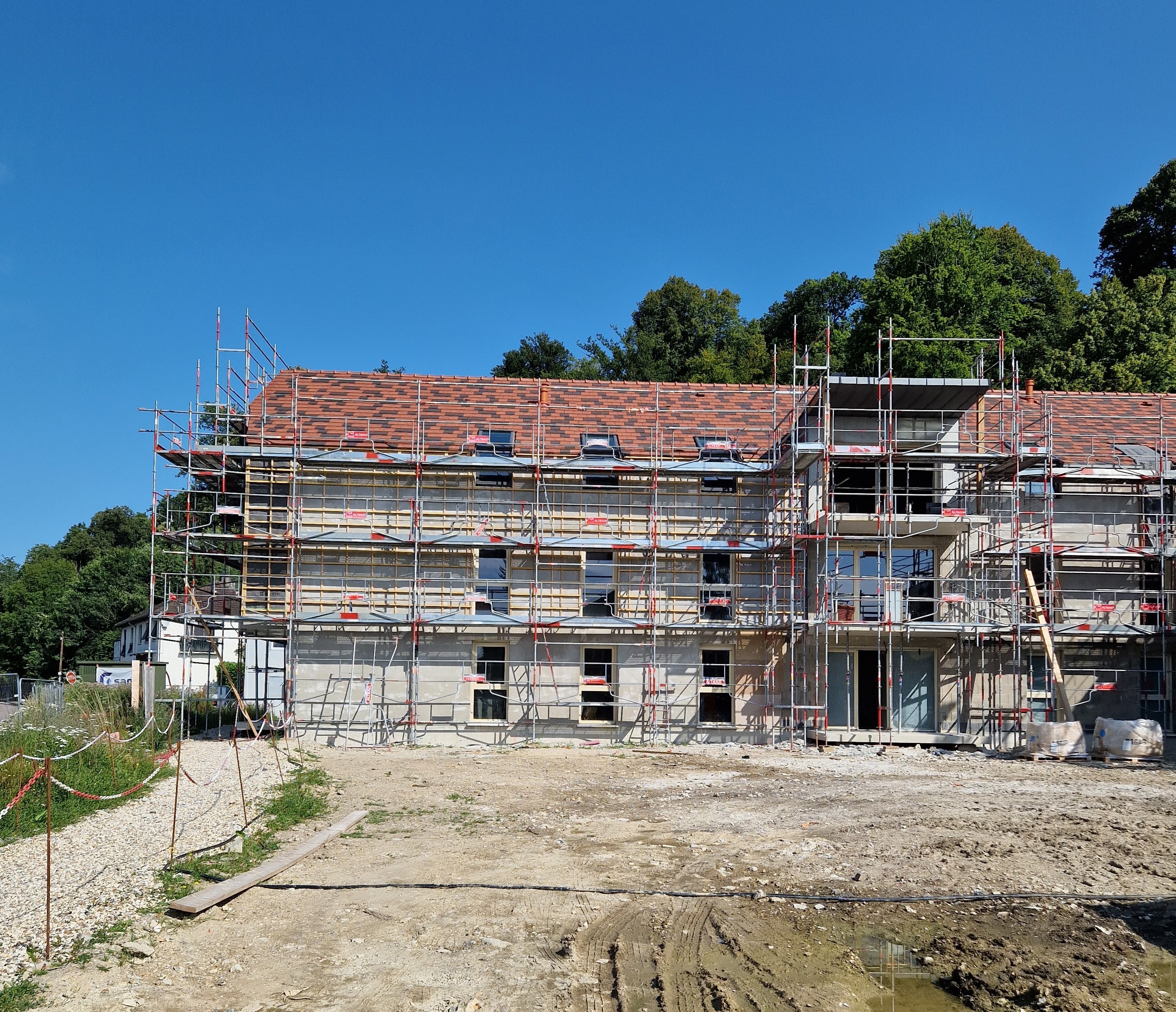 Photo de l'avancée du chantier de la résidence du Val Saint Denis