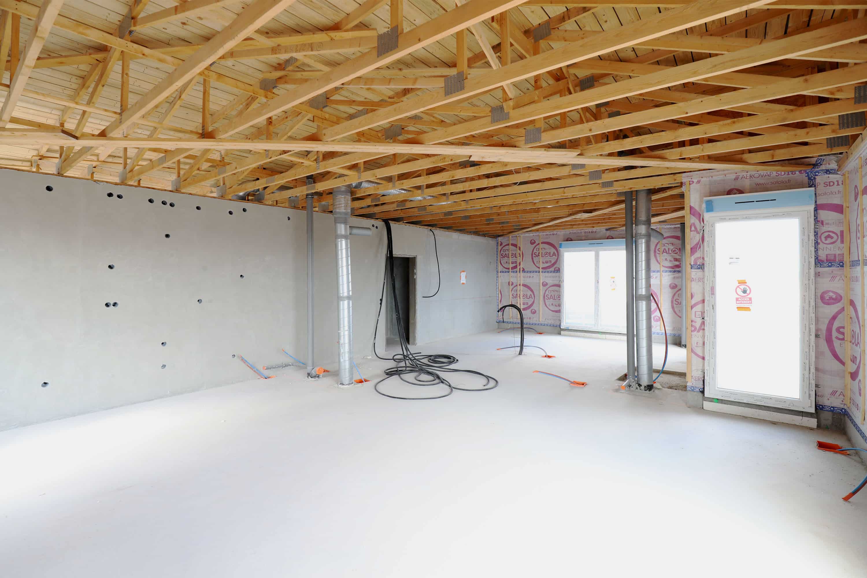 Travaux de la résidence Opaline, intérieur d'un logement