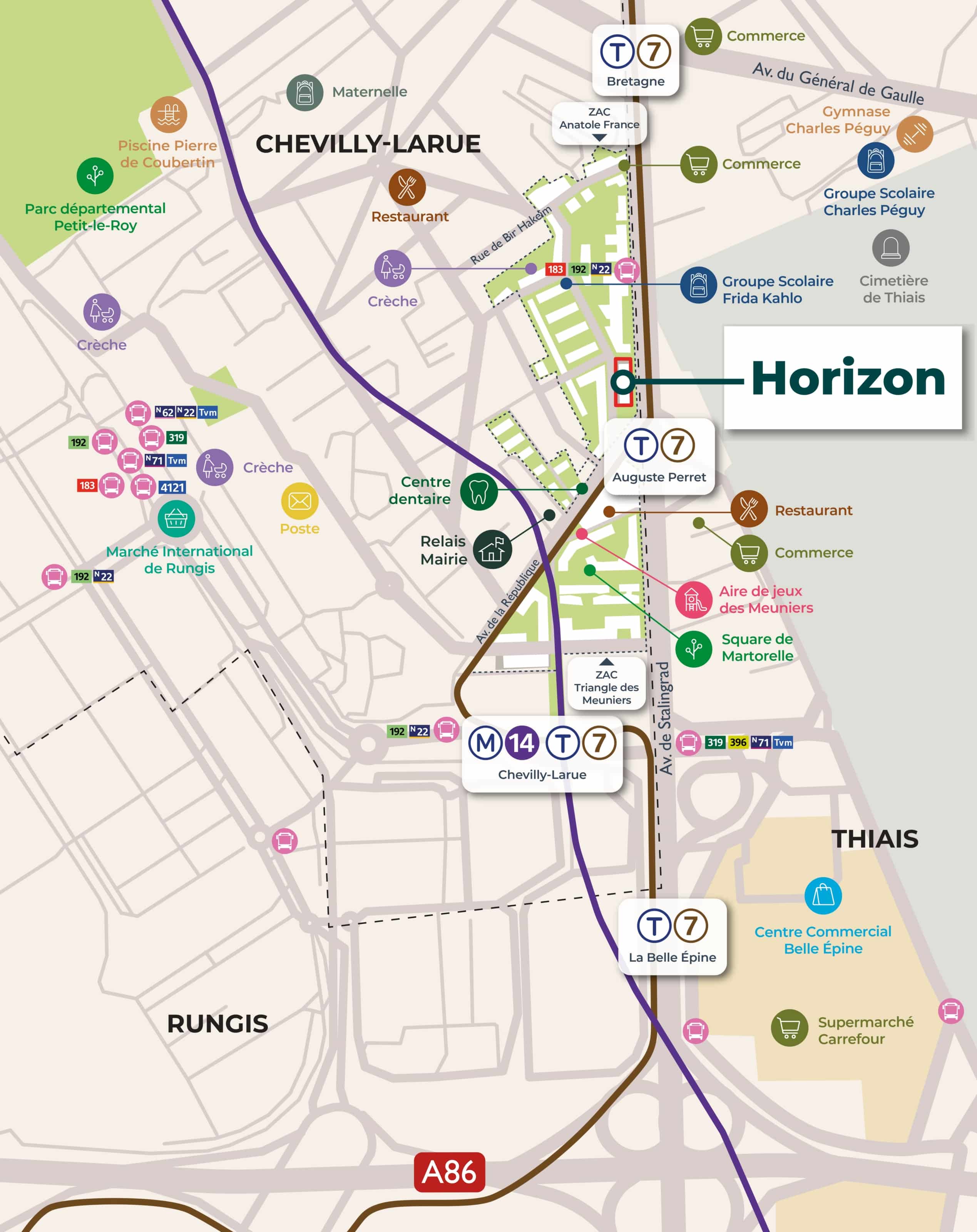 Sogeprom - Chevilly-Larue - Horizon - plan de situation